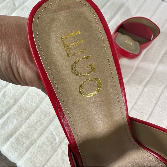 Ego 🧸 Red Funky Platform Heels Sz 5 - Picture 6 of 8